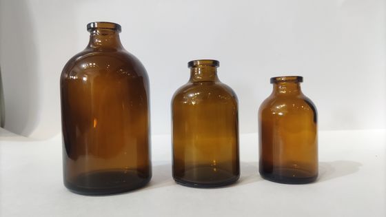 10ml- 100ml Ups Type Ii Iii Flacon en verre ambre/clair moulé pour l'emballage d'injection de poudre pharmaceutique et vétérinaire