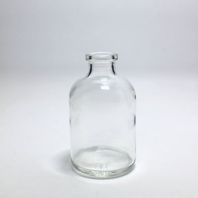 Flacon en verre moulé transparent de 200 ml Bouteilles de réactif à bouchon en caoutchouc de type I II III
