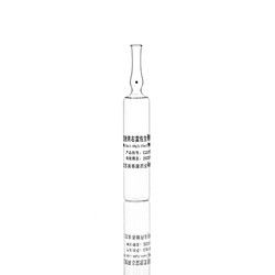 Ampoule en verre médical transparent de 2 ml réalisée par tube de borosilicate neutre OPC CBR SCR