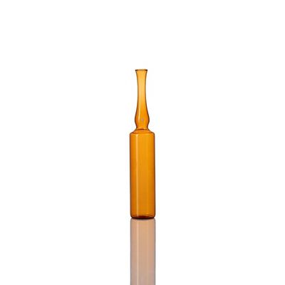 Ampoule en verre borosilicate ambre de 2 ml polyvalente pour les besoins médicaux et cosmétiques