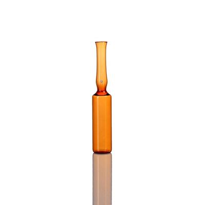 2ML 10,75*72 mm Ampoule de verre borosilicate ambrée de type B