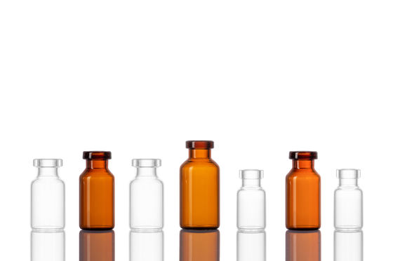 Bouteille en verre pharmaceutique d'injection 1ml - fioles en verre 50ml avec le bouchon en caoutchouc