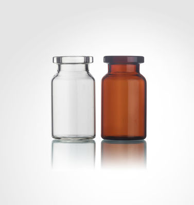 Flacon en verre borosilicate de type I personnalisé avec bouchon en caoutchouc