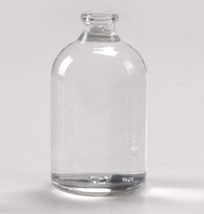 100 ml Un flacon en verre moulé transparent USP type II avec un col de 20 mm