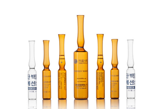 Ampoule en verre standard ISO de niveau 1 de résistance hydrolytique pour l'industrie pharmaceutique